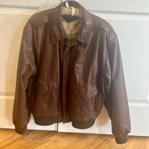 Vintage Brown Leather Jacket